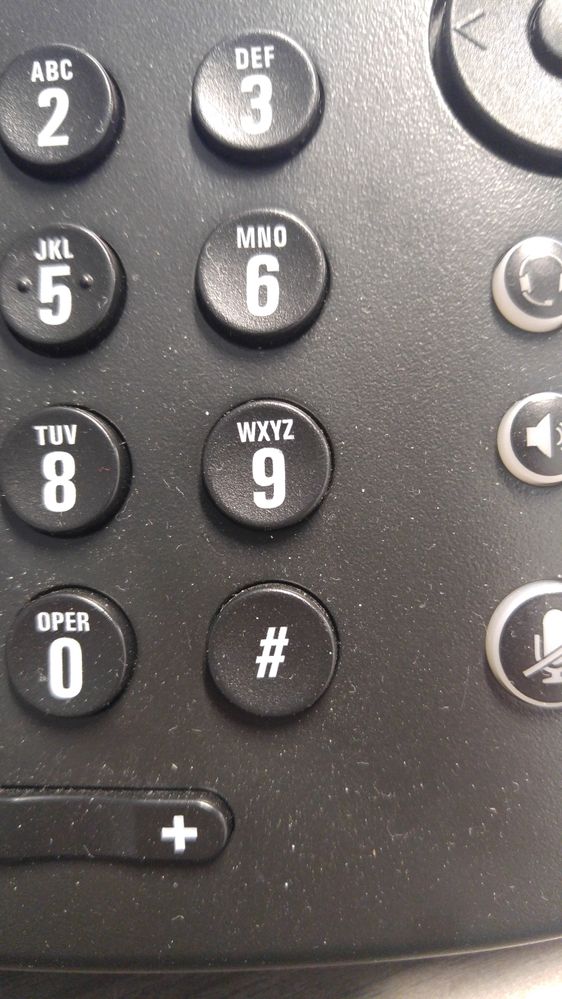 number 9 phone key